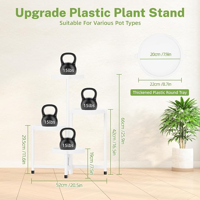 iDavosic.ly 4 Tier Folding Plant Stand Indoor Outdoor - Image 5
