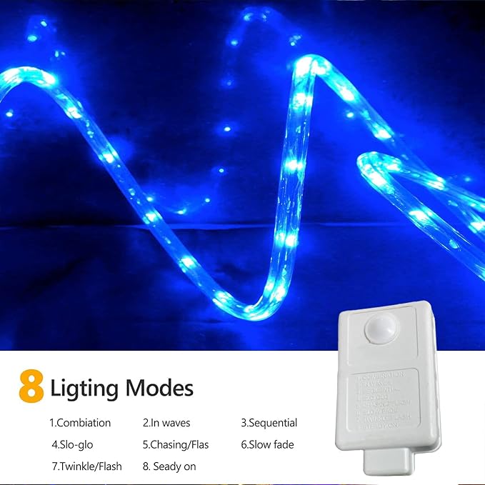 100ft LED Rope Lights Outdoor, 720 LED Connectable and Flexible Tube Lights - Image 3