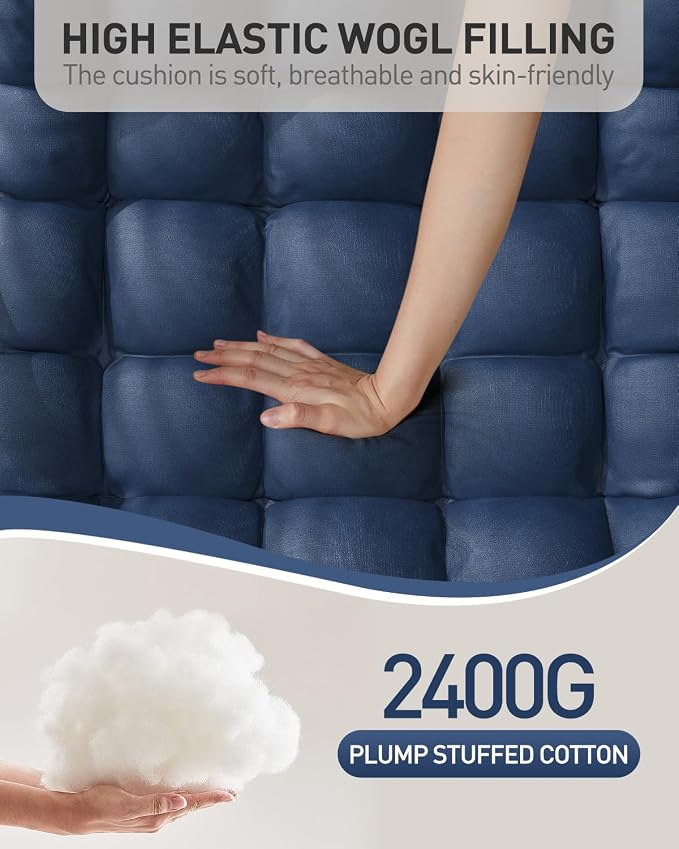 Oversized Indoor Rocking Chair, Plush Papasan Chair - Image 4