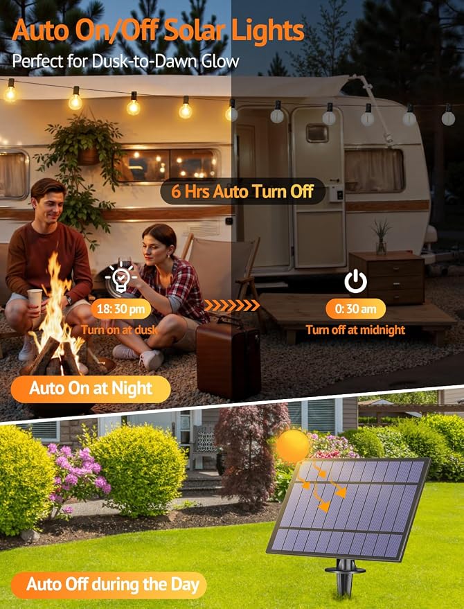 50FT Solar String Lights Outdoor - Image 4