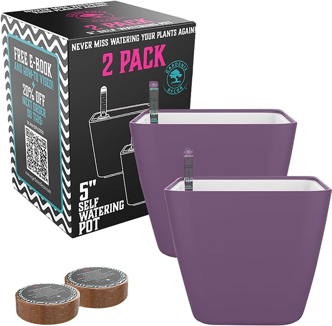 GARDENIX DECOR 5" Self Watering pots - Image 6