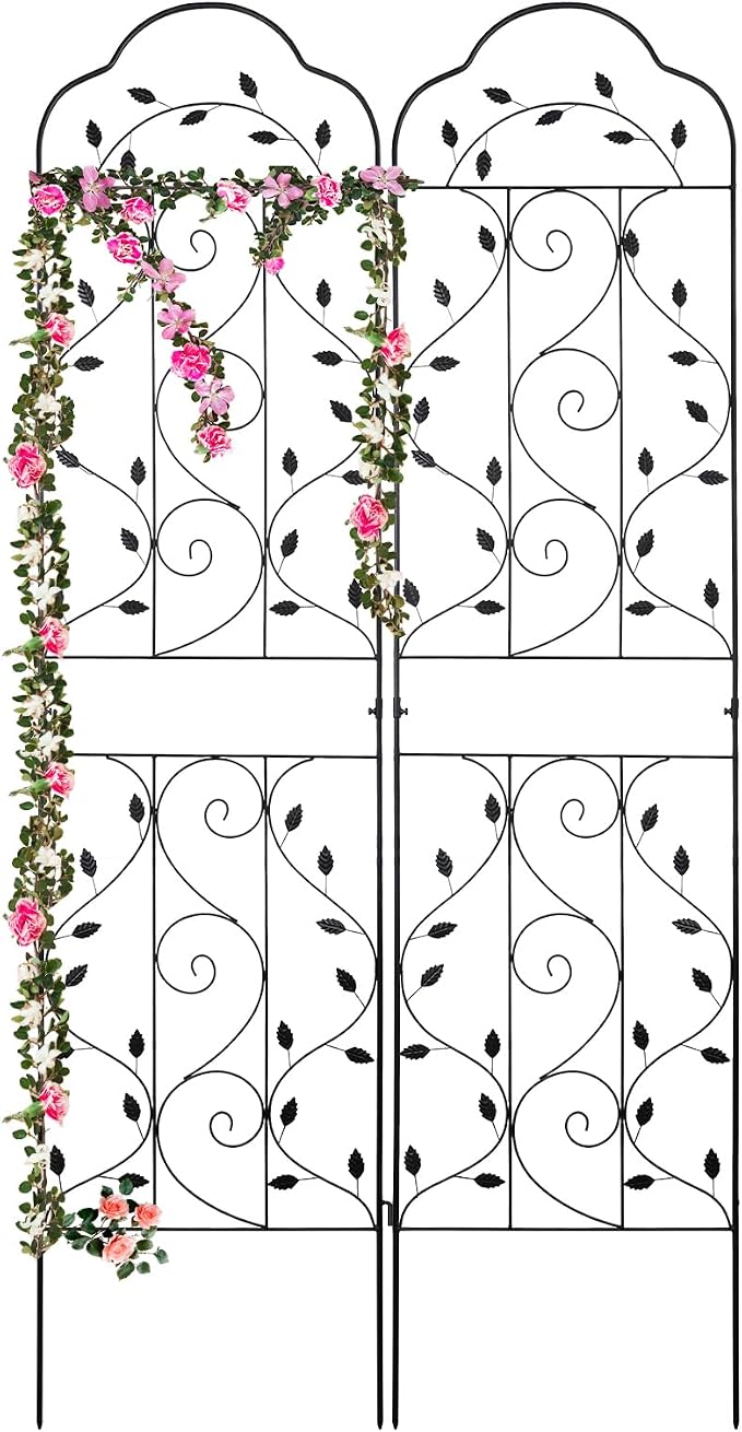 hogardeck Metal 84 * 19 Garden Trellis 2-Packs by HOGARDECK