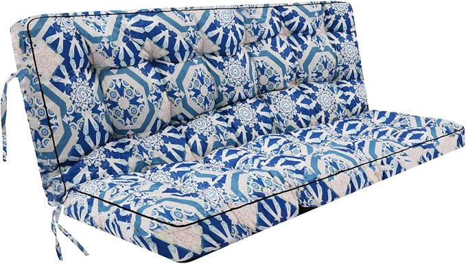 Outside Benches Cushion with Backrest, Thicken Waterproof Swing Cushions 2/3 by Unknown
