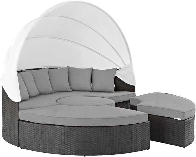 Modway EEI-1986 Sojourn Outdoor Patio Sunbrella Sectional Daybed - Image 4