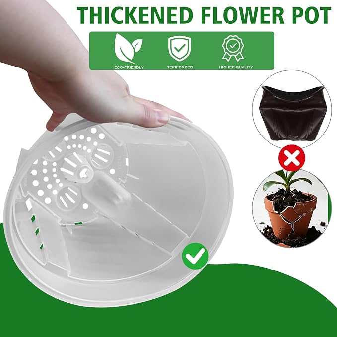 Cdd's Path Large Naked Root Planter Self Watering Pots Set - Image 6