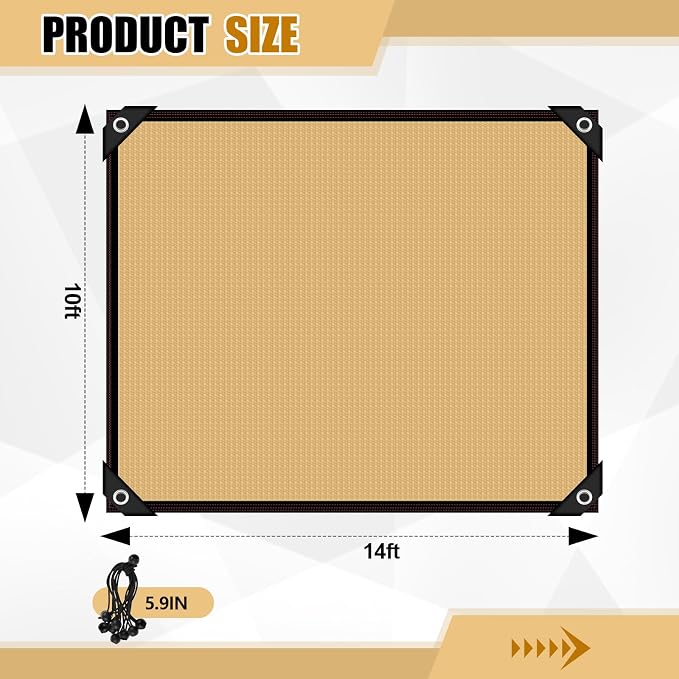 95% Pergola Shade Cover with Grommets - Image 2