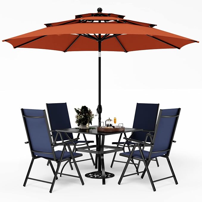 PHI VILLA 5 Pcs Outdoor Dining Set by PHIVILLAThepioneerofcomfortablehouseholdsupplies