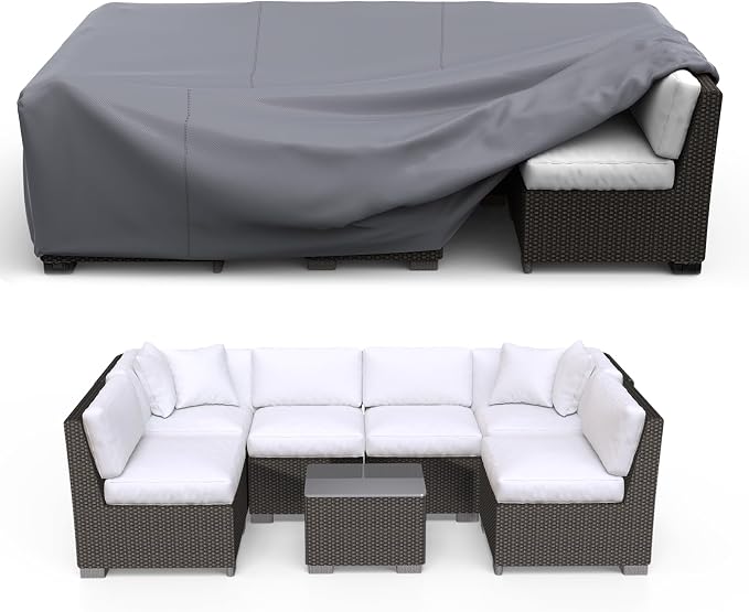 Patio Furniture Set Cover Waterproof, Heavy Duty Funiture Covers by Brosyda