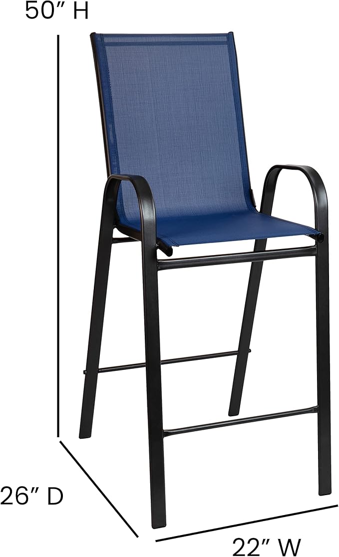 Flash Furniture Brazos Bar Table Set - Image 7