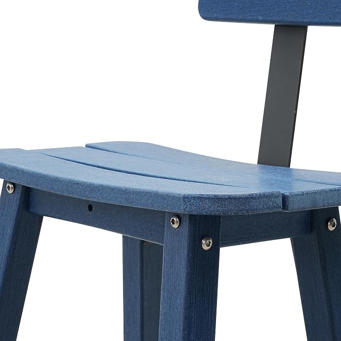 3-Piece Outdoor Counter Height Bar Table Set, HDPE Weather Resistant - Image 7