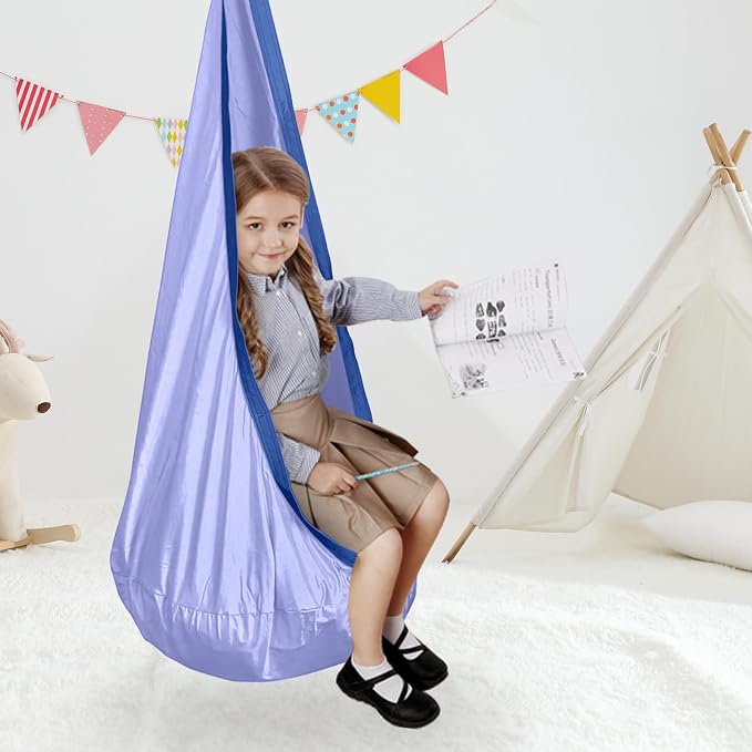 Kids Swing Seat Hammock Chair Indoor Outdoor Hanging Chair - Image 5