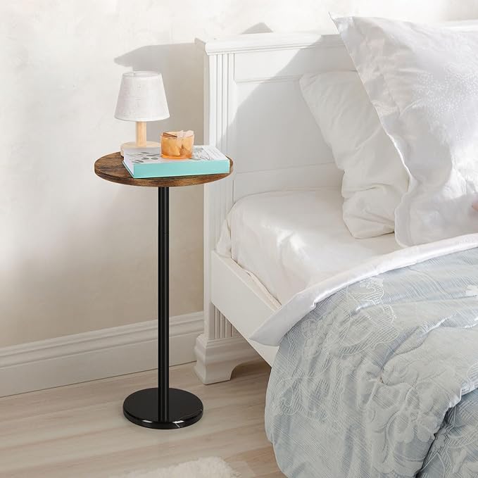 OYEAL Drink Side Table Small Round Cocktail Table - Image 7