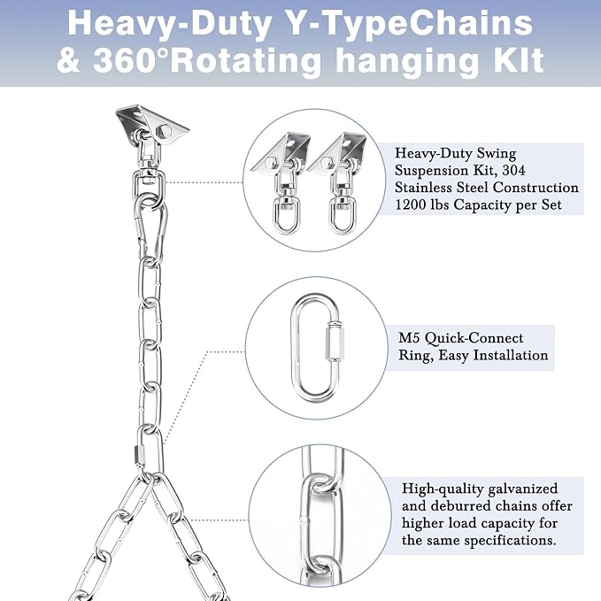 Heavy Duty Porch Swing Hanging Kit - Image 4
