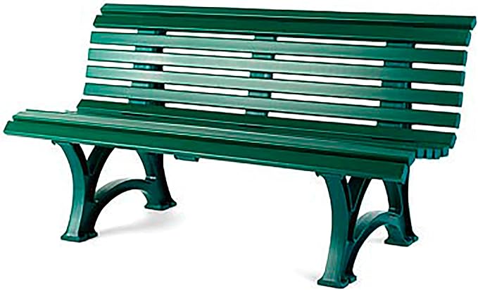 Plow & Hearth Weatherproof German PVC Outdoor Bench | 3-Seat | Holds Up to 500 by PlowHearth