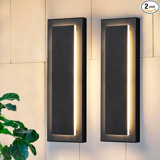 15.7 in Outdoor Wall Sconce Light, Modern Exterior Lights Fixture, Outdoor by ZSMAIKU