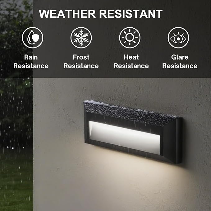 ZONK LED Step Stair Lights 110V-240V, 2W Line Voltage Outdoor Indoor - Image 3