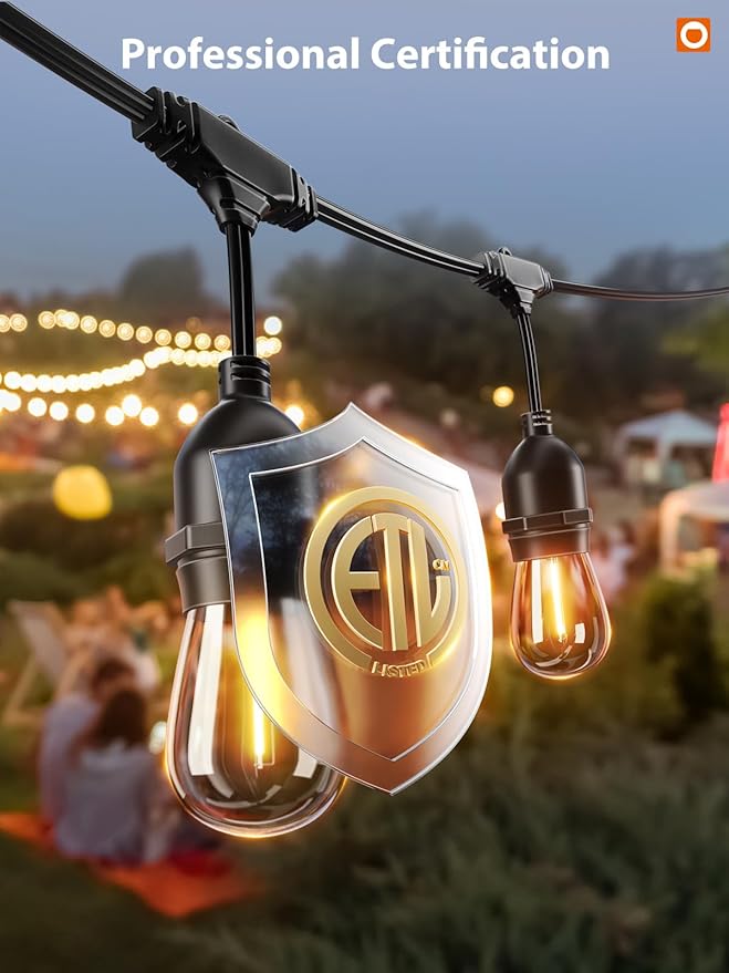 addlon 96FT LED Outdoor String Lights - Image 4