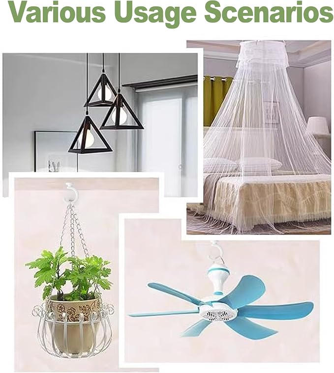 4pcs Ceiling Hooks for Hanging Plants, Hanging Lights Metal Small Hooks - Image 4