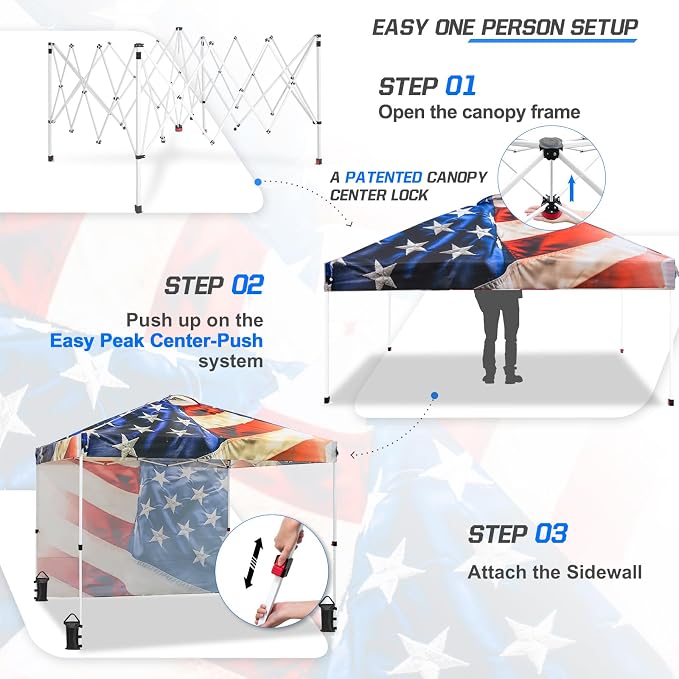 EAGLE PEAK Commercial Canopy 10x10 Pop Up Canopy Tent - Image 4