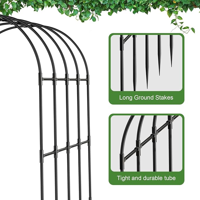Garden Arch Trellis, Metal Arch Trellis - Image 6