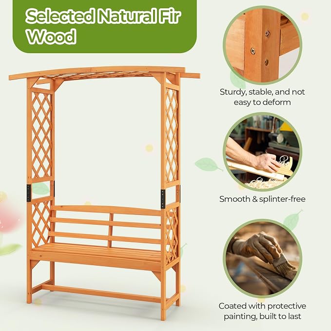 Giantex Garden Arch Trellis - Image 5