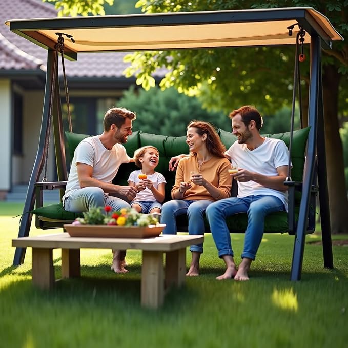 NACATIN 3 Seat Cushion for Outdoor Swing - Image 7