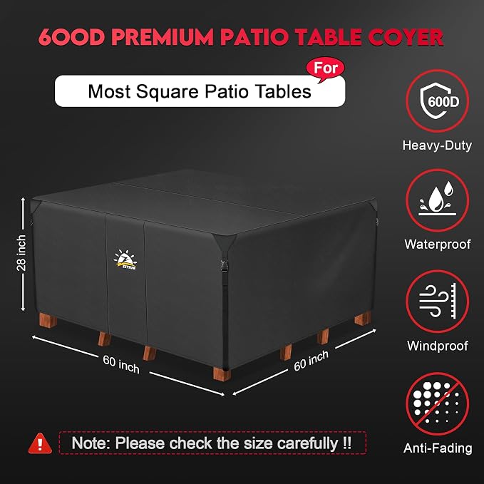 Zettum Patio Furniture Cover Square - Image 2