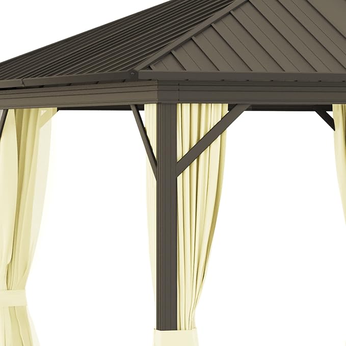 Outsunny 10' x 12' Hardtop Gazebo - Image 9