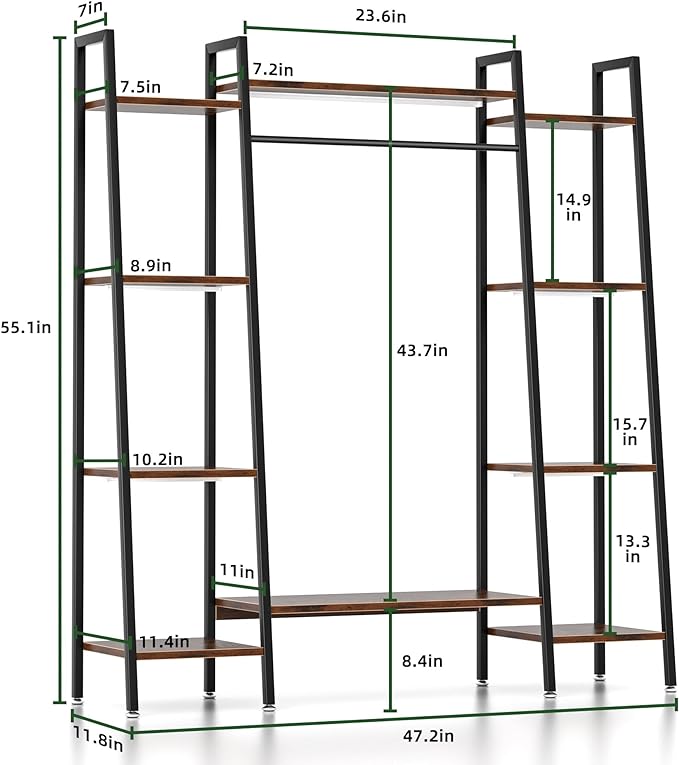 Plant Stand Indoor with Grow Lights, 6 Tiered Metal Plant Shelf, Corner Plant - Image 7