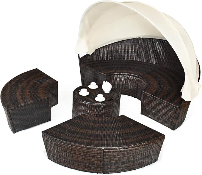 Tangkula Patio Round Daybed - Image 4