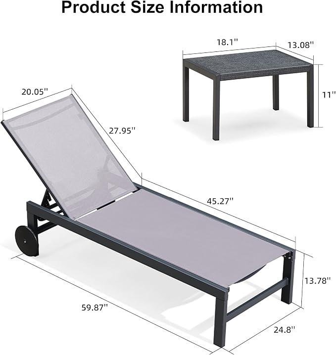 PURPLE LEAF Outdoor Chaise Lounge - Image 9
