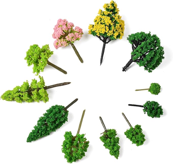 Model Trees for Diorama Small, Model Trees for Crafts, Mixed Plants for Land - Image 9