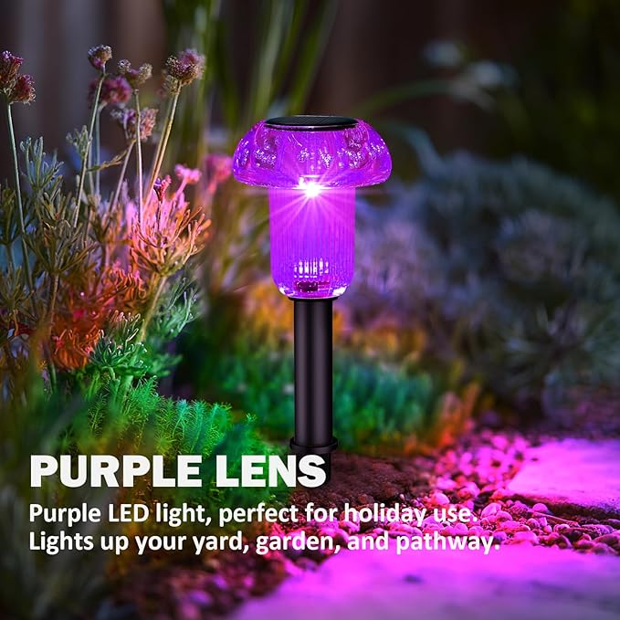 Easter Solar Pathway Lights Outdoor Decorative 4 Pack, Valentines Day Halloween - Image 2
