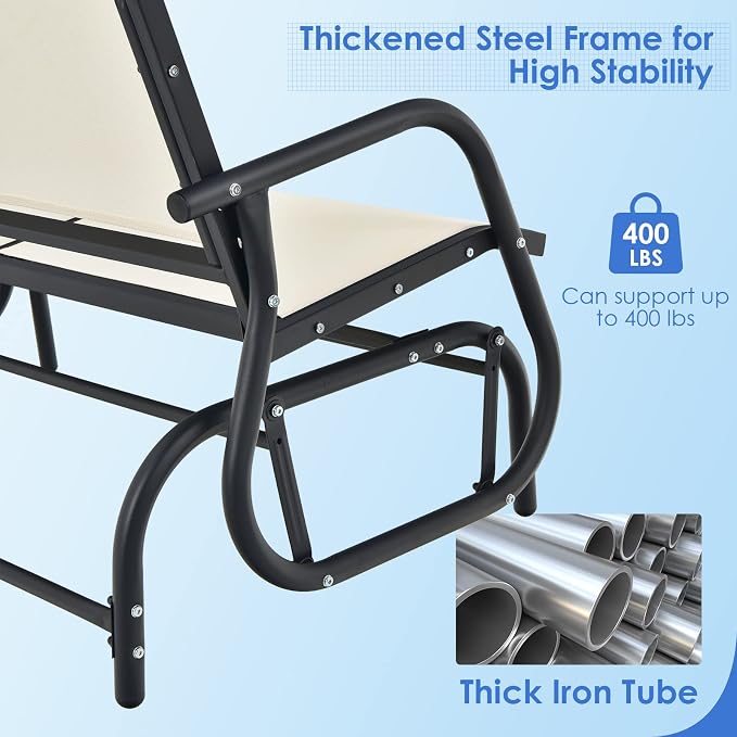 Giantex Swing Glider Chair 48 Inch - Image 6