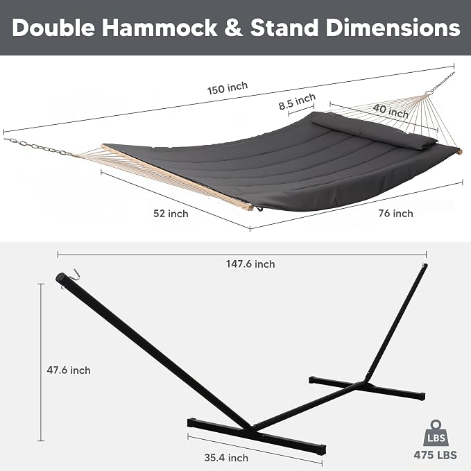 SUNCREAT Double Outdoor Hammock - Image 6