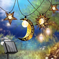 Beautyard Solar String Lights Outdoor Star Moon Sun 13Ft 153In Led Solar by Beautyard