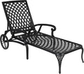 VINGLI Cast Aluminum Outdoor Chaise Lounge Chair by VINGLI