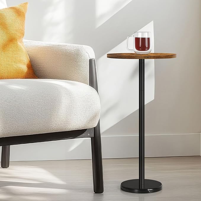OYEAL Drink Side Table Small Round Cocktail Table by OYEAL