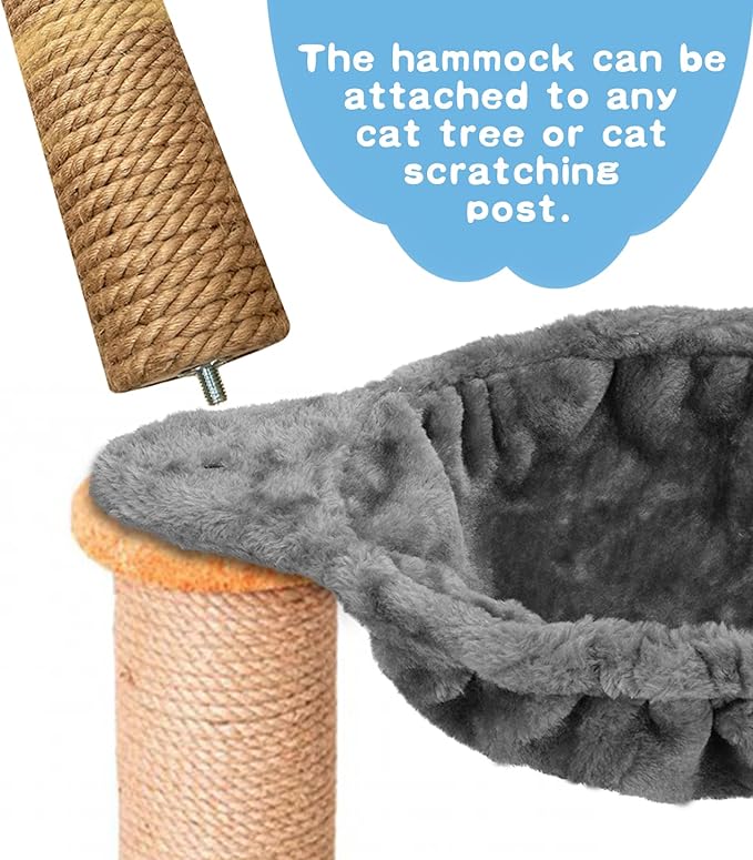 Cozy Cat Tree Hammock for Large Cats - Image 3
