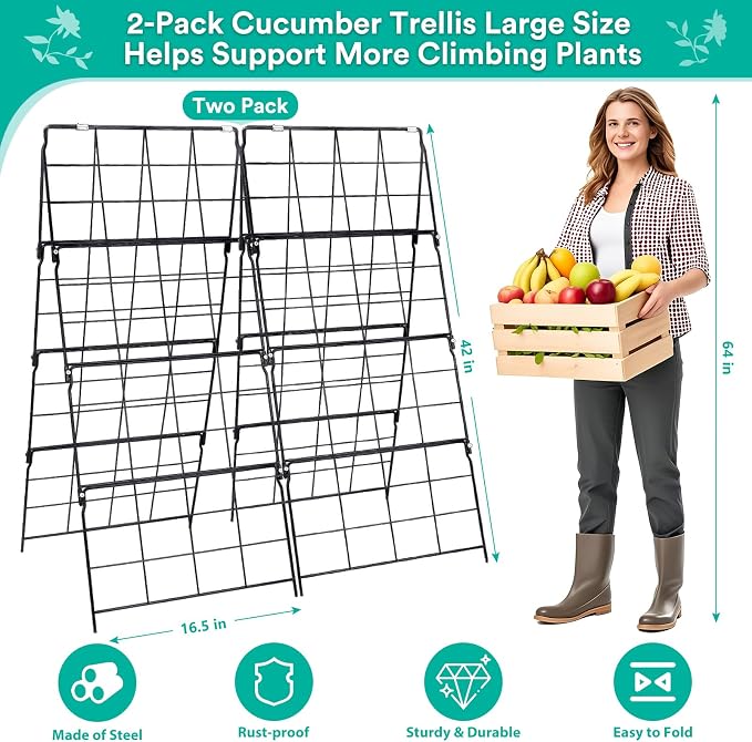 2Packs 17 x 42 Inch Garden Trellis - Image 3
