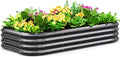 Quictent Galvanized Raised Garden Bed Kit, Dark Grey by QUICTENT