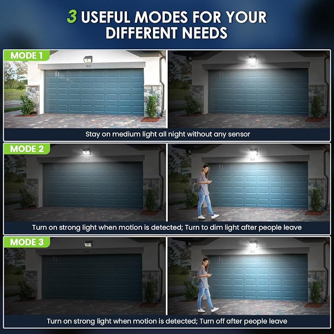 CLAONER Solar Lights Outdoor, Wireless Motion Sensor Lights, IP65 Waterproof - Image 5