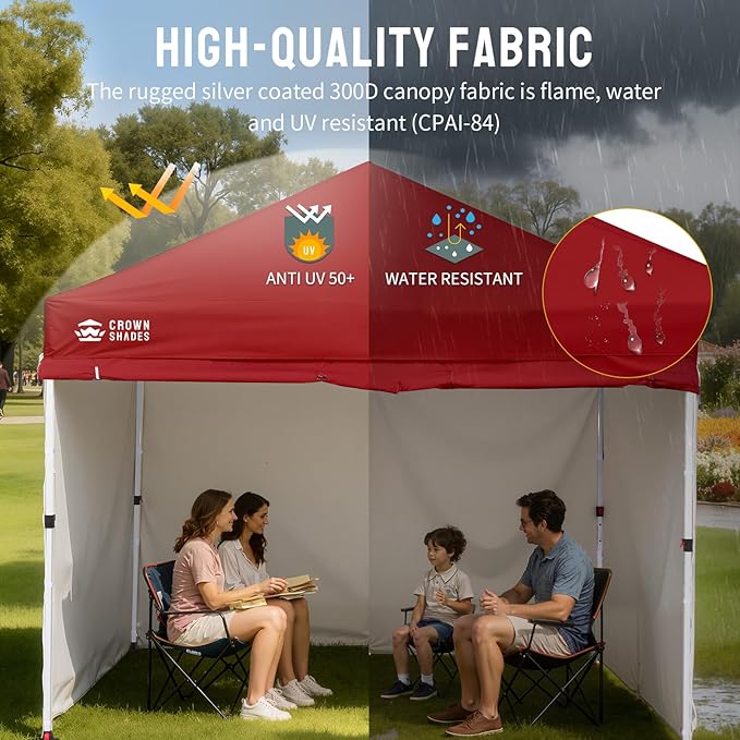 CROWN SHADES 10X10 Comercial Instant Canopy Pop Up Tent - Image 4