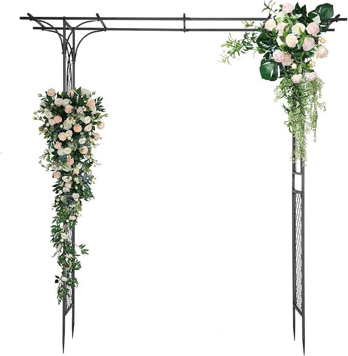 VINGLI Garden Arbor, Arch for Wedding Ceremony Party, Christmas Garden Decor - Image 8