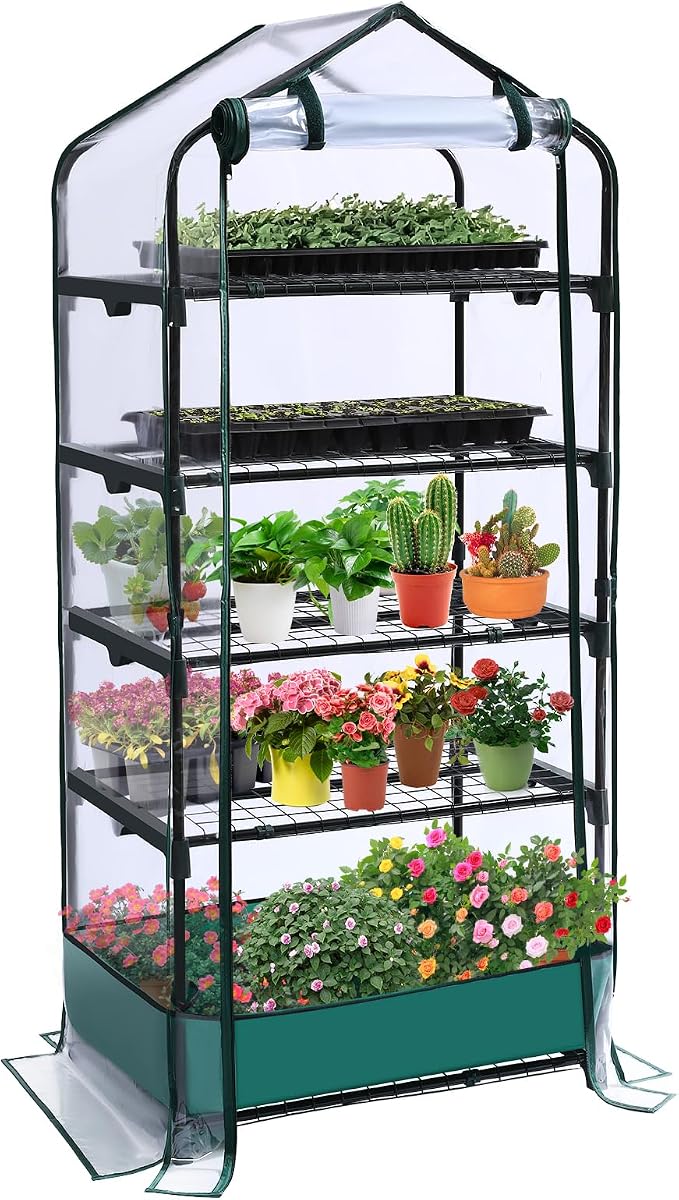 5 Tier Mini Greenhouse for Indoor Outdoor, Portable Green House by Unknown