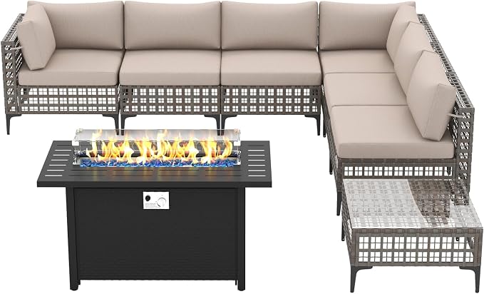 Patiorama 8 Piece Wicker Patio Furniture Set - Image 2