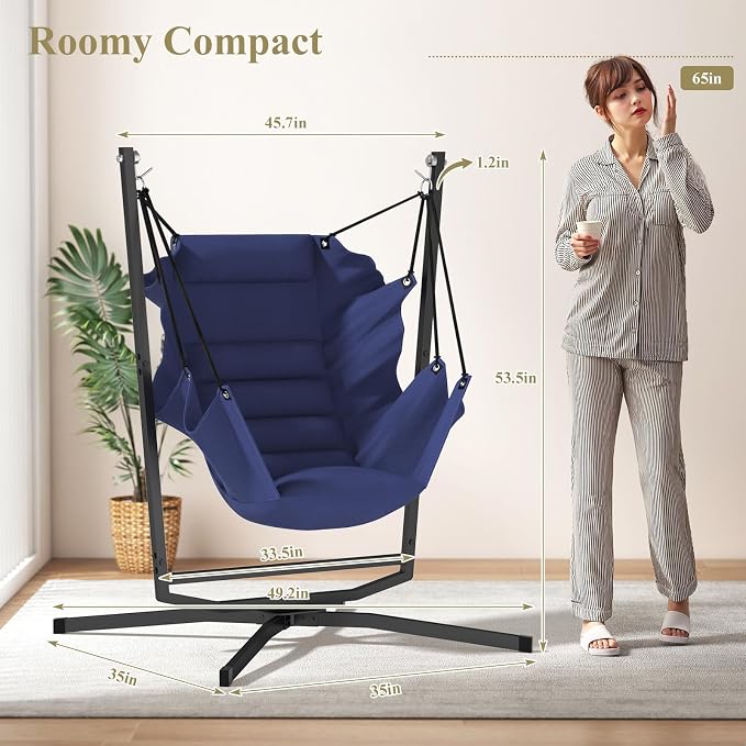360° Swivel Hammock Swing Chair - Image 5