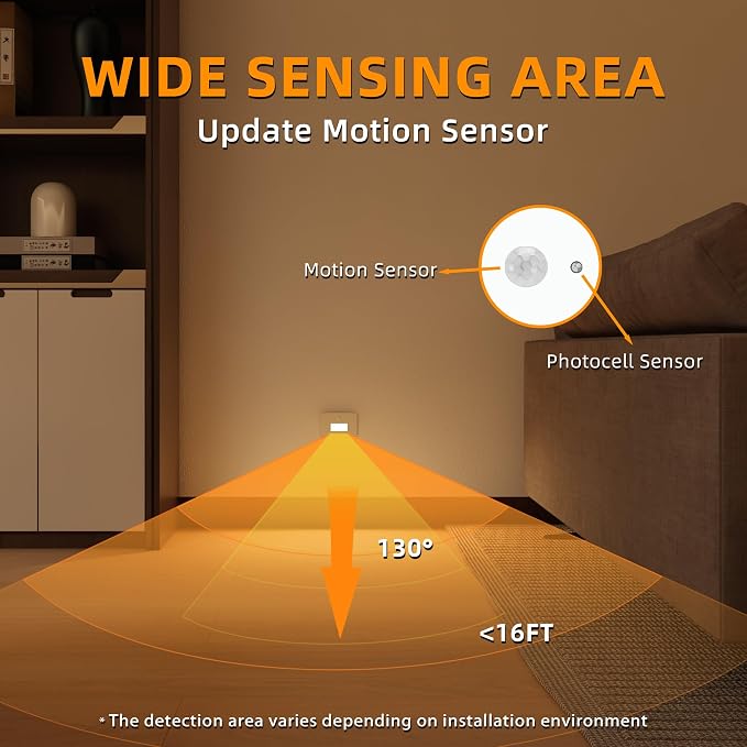 4 Pack Motion Sensor Stair Lights Indoor Outdoor, Dimmable Motion Activated - Image 6