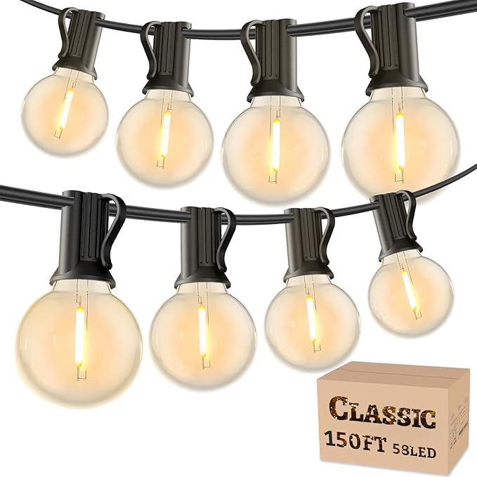 RTTY Classic Series 150FT Outdoor String Lights Pro Set by RTTY