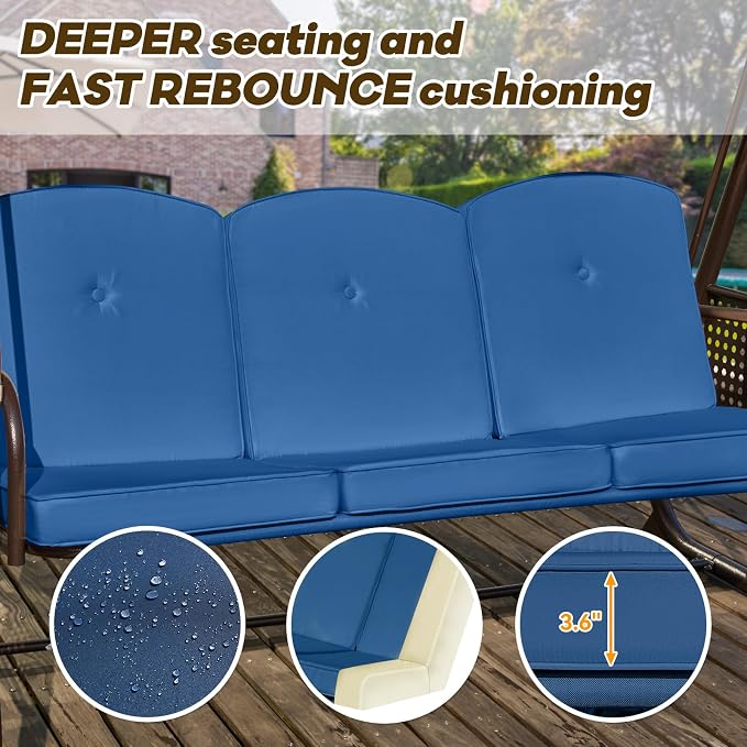 3 in 1 Outdoor Porch Swing - Image 6